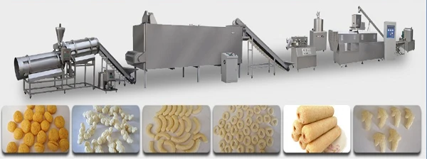 Chips de maïs soufflé faisant la machine-mingde