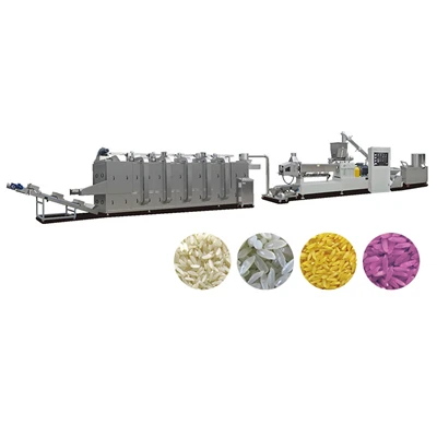 Ligne de traitement de riz extrudé reproduite
