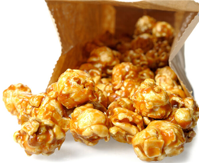 Lignes de production industrielles de pop-corn au caramel